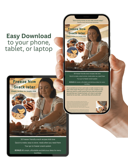 Freeze Now Snack Later Ebook