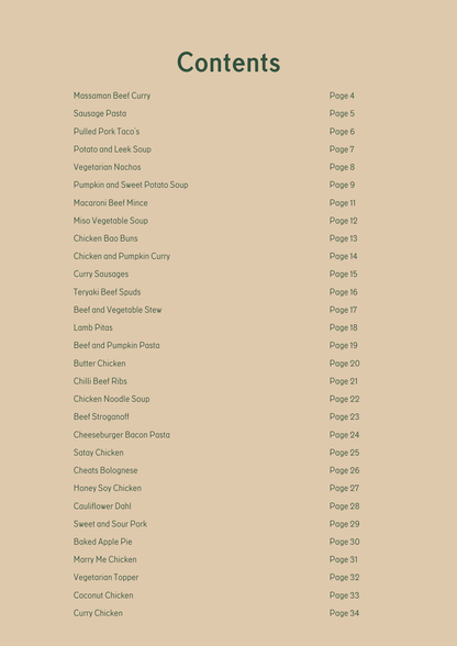 Slow Cooking Ebook